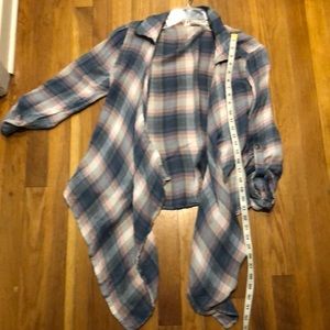 BOGO Sunday Rumors Plaid Waterfall Jacket